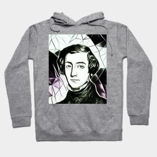 Alexis de Tocqueville Black And White Portrait | Alexis de Tocqueville Artwork 3 Hoodie